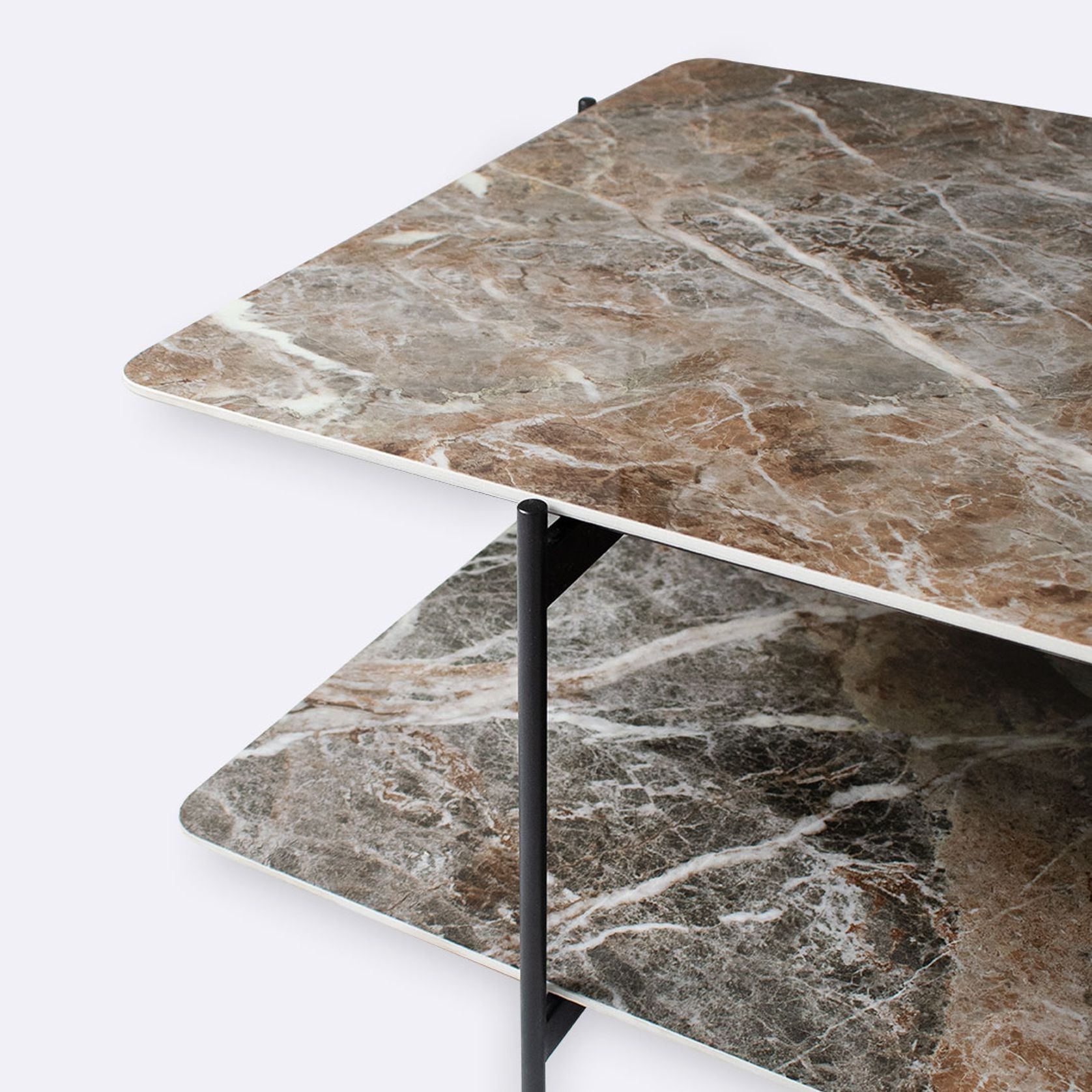 Dua Tiered Coffee Table | Mountain Peak & Sahara Oak gallery detail image