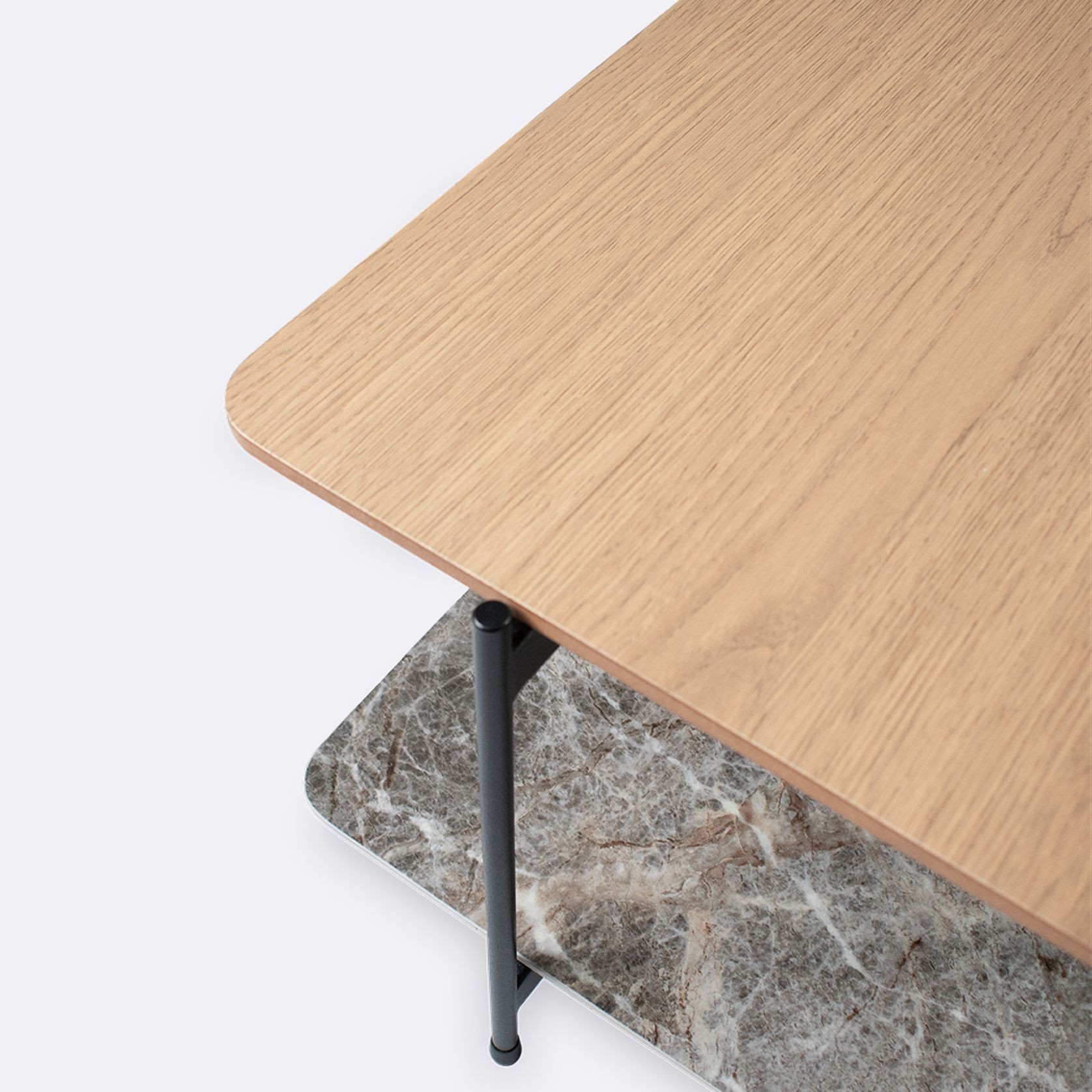 Dua Tiered Coffee Table | Mountain Peak & Sahara Oak gallery detail image