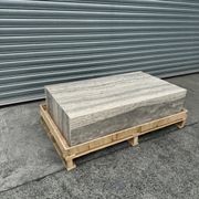 Block Coffee Table-Silver Travertine | Natural Stone Co. gallery detail image