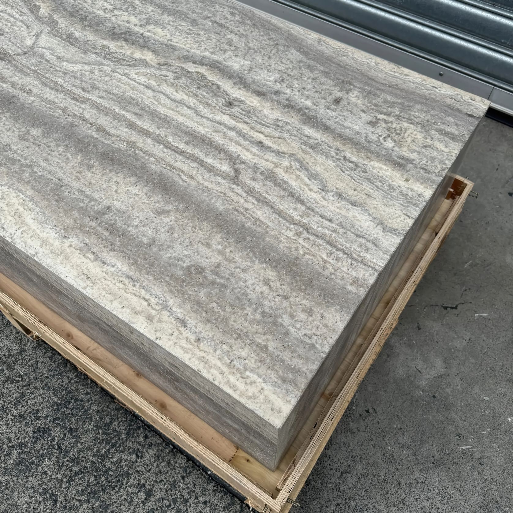 Block Coffee Table-Silver Travertine | Natural Stone Co. gallery detail image