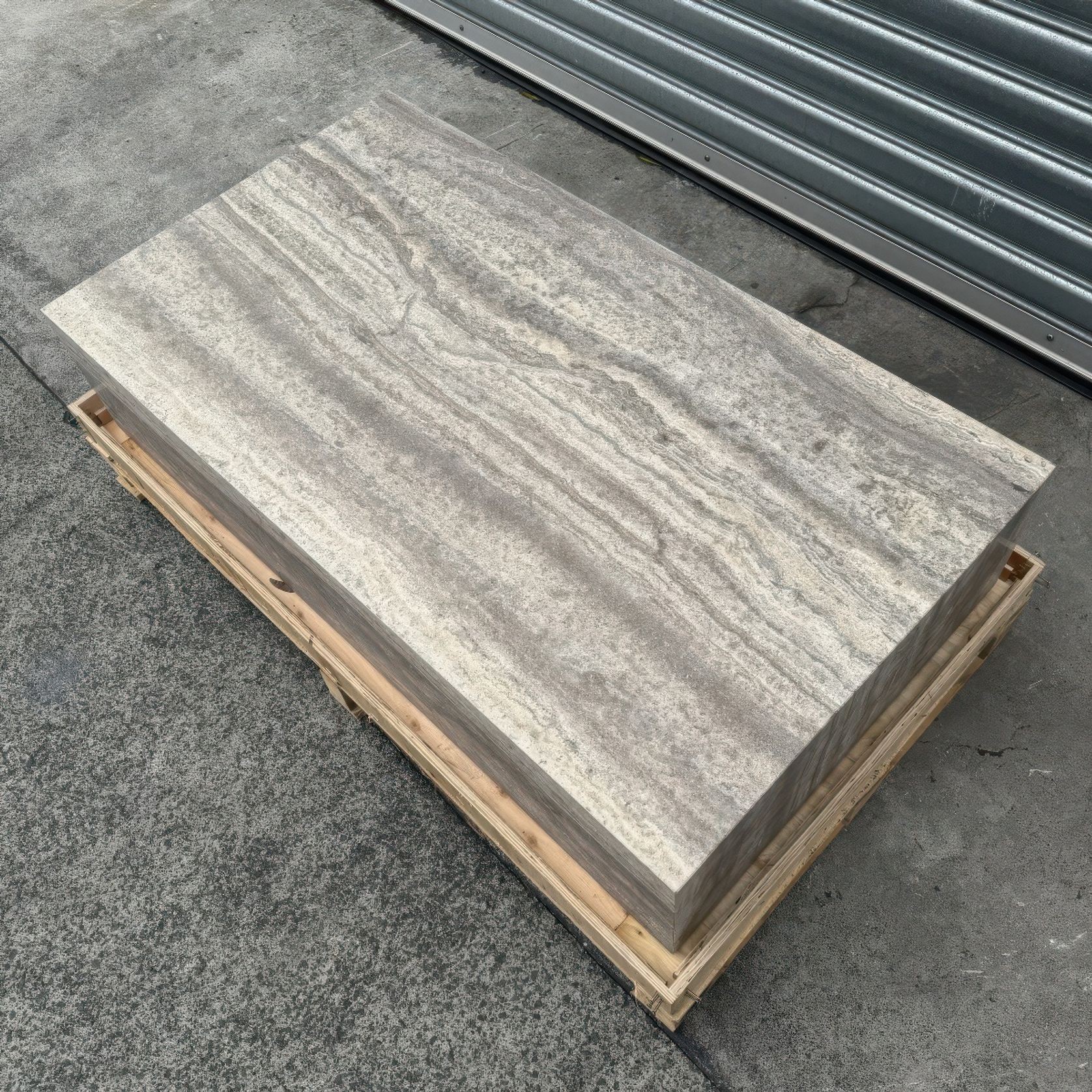 Block Coffee Table-Silver Travertine | Natural Stone Co. gallery detail image