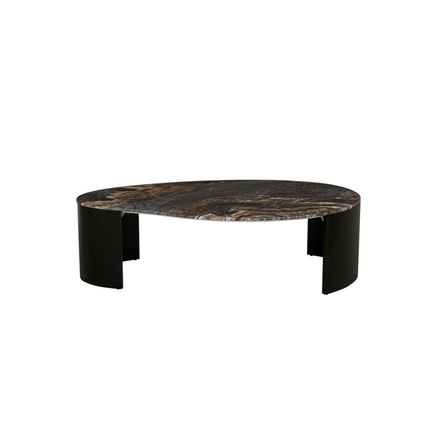 Oberon Curve Marble Coffee Table gallery detail image