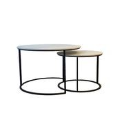 Serena Round Nesting Coffee Tables gallery detail image