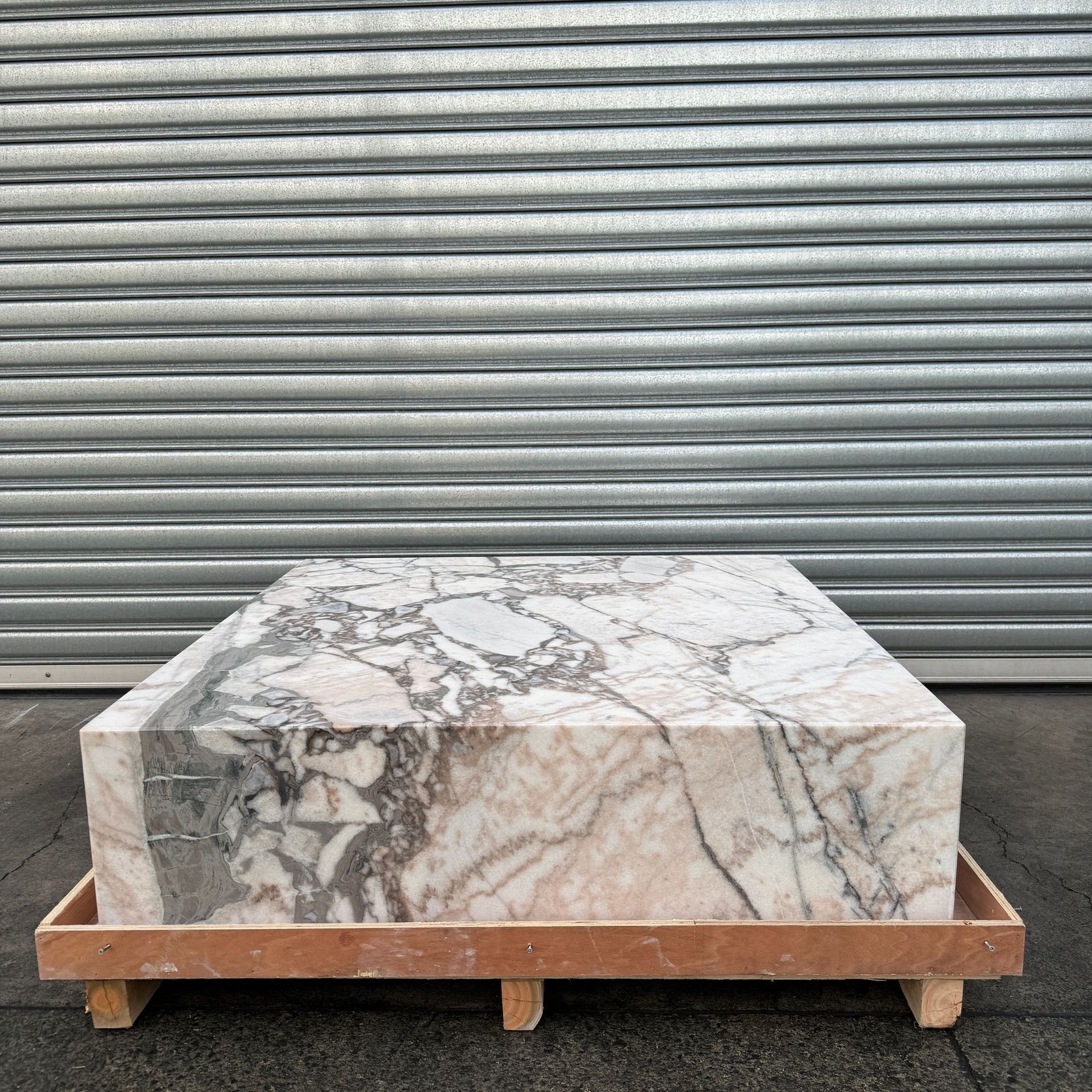 Square Coffee Table-Milky Bleu Marble | Natural Stone Co. gallery detail image
