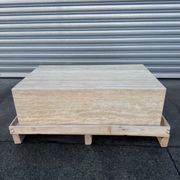 Block Coffee Table/Vein Cut Travertine -Small | Natural Stone Co. gallery detail image
