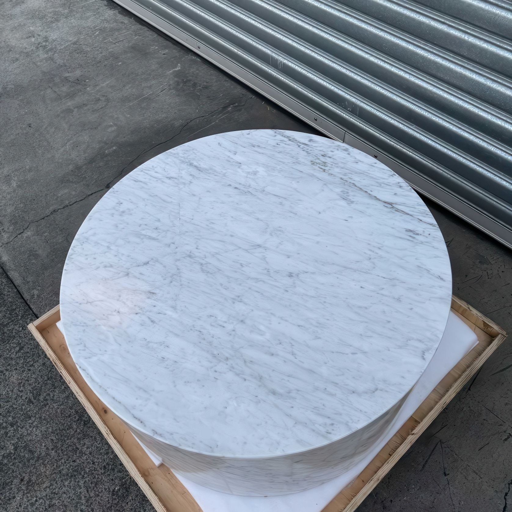 Rounded Coffee Table-Carrara Marble | Natural Stone Co. gallery detail image