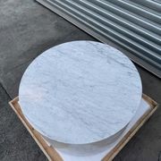 Rounded Coffee Table-Carrara Marble | Natural Stone Co. gallery detail image