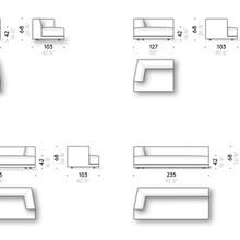 Alberese Modular Sofa by DePadova gallery detail image