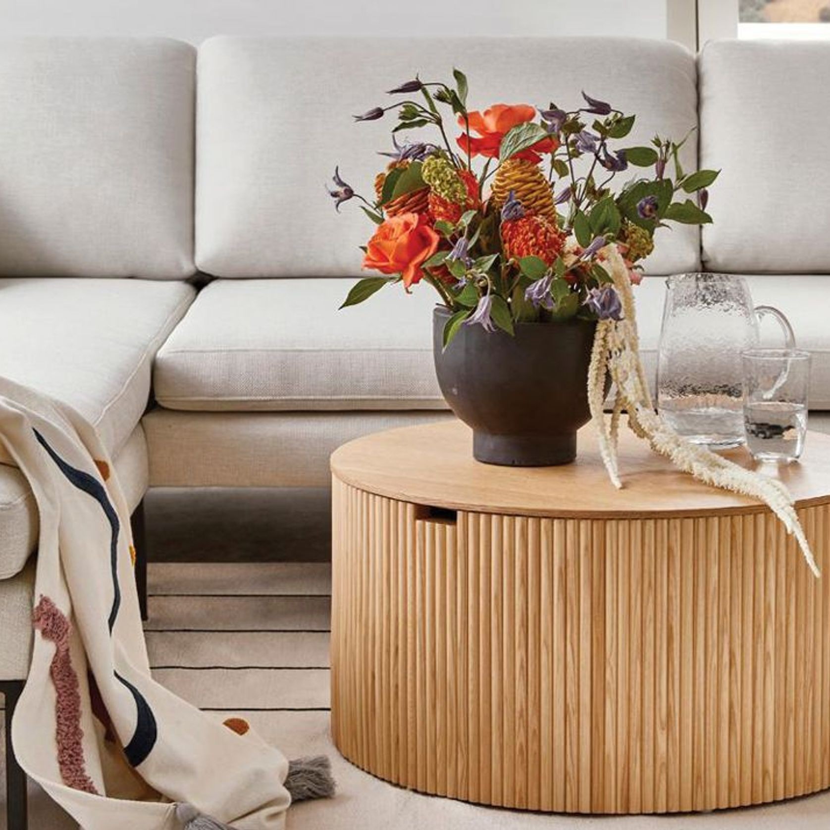 Ridge Coffee Table - Natural gallery detail image