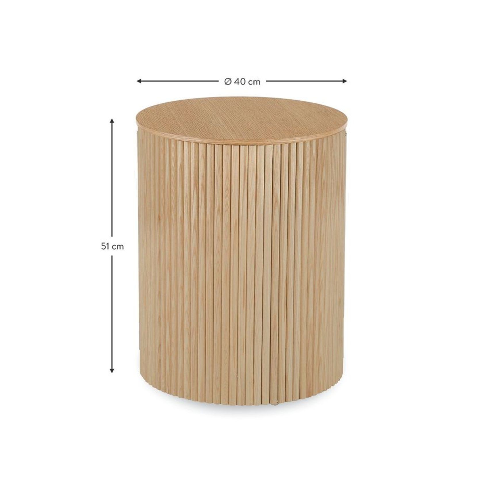 Ridge Side Table - Natural gallery detail image
