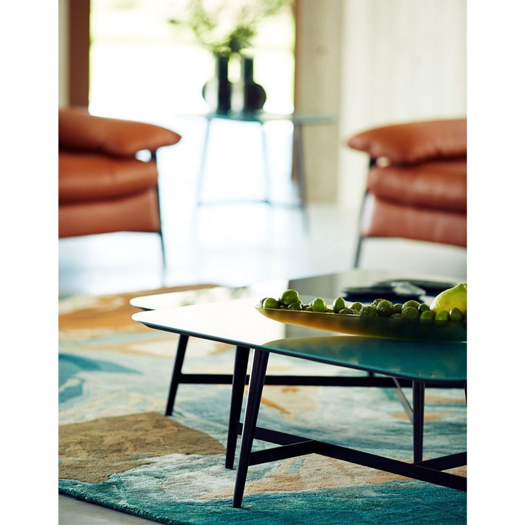 Octet Square coffee table - lacquered MDF top gallery detail image