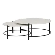 Atlas Twin Nest Marble Coffee Table gallery detail image