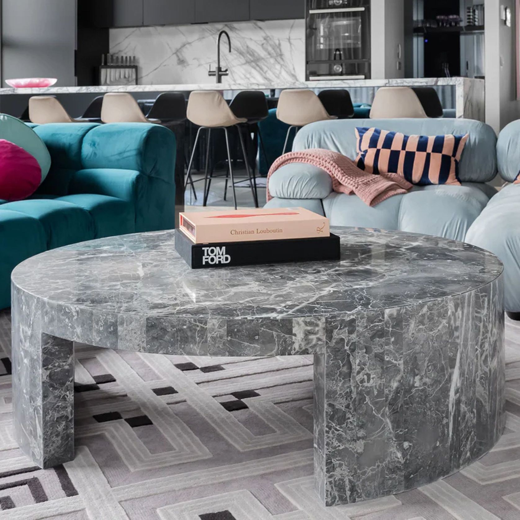 Zen Round Stone Coffee Table gallery detail image