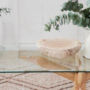 Bella Coffee Table | Glass Top | Natural Hardwood Frame gallery detail image