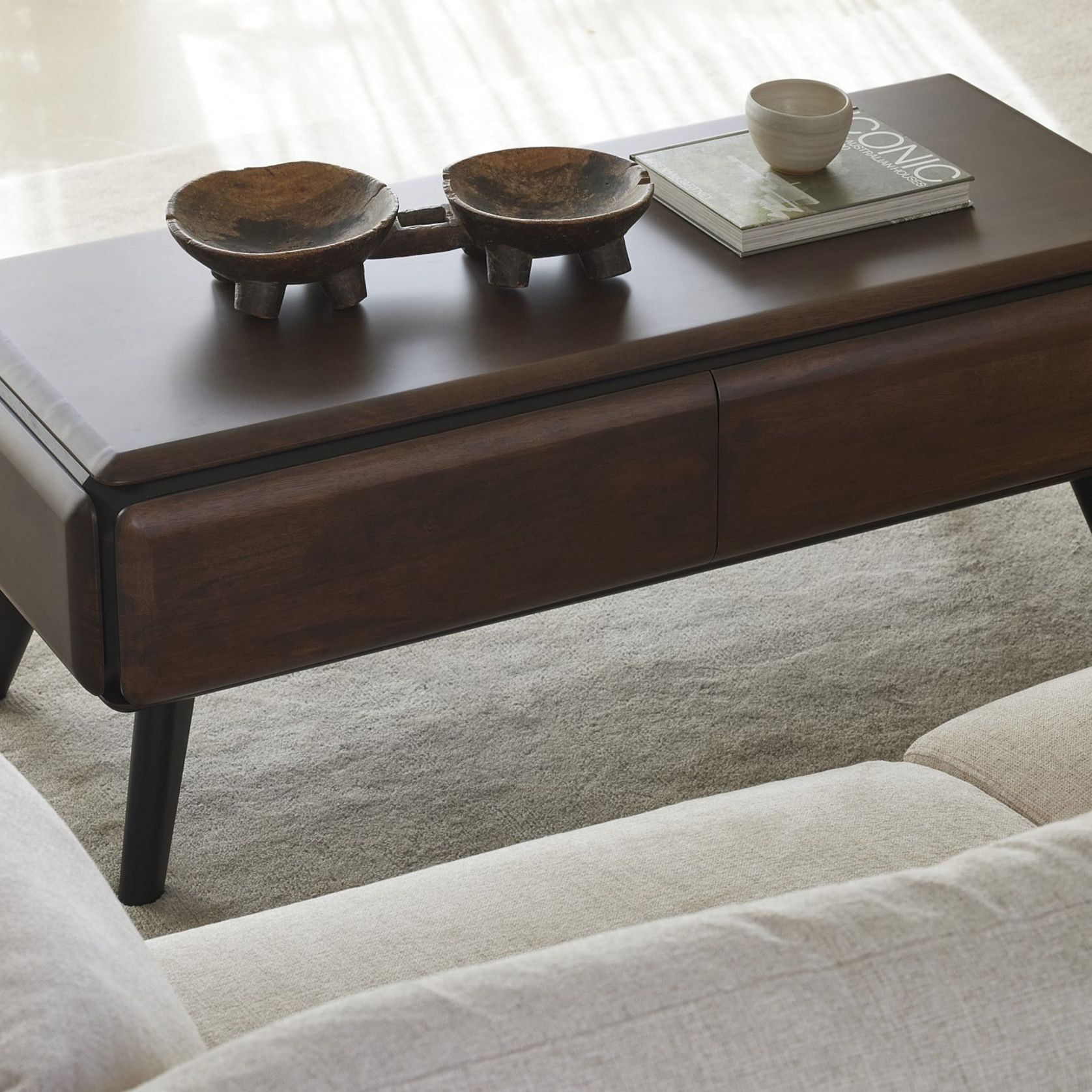 Casa Hardwood Coffee Table | Arabica Walnut gallery detail image