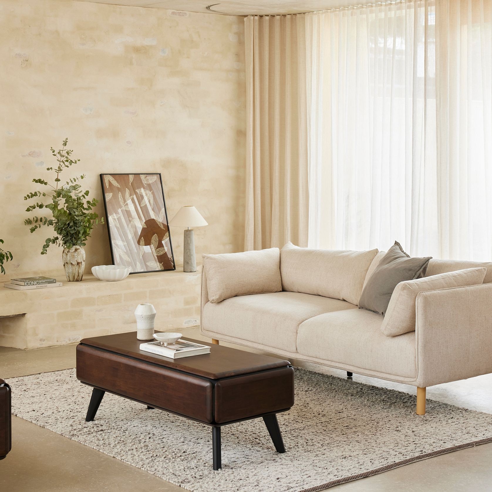Casa Hardwood Coffee Table | Arabica Walnut gallery detail image