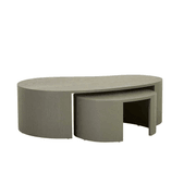 Oberon Curve Nest of 2 Coffee Tables gallery detail image