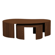 Oberon Curve Nest of 2 Coffee Tables gallery detail image