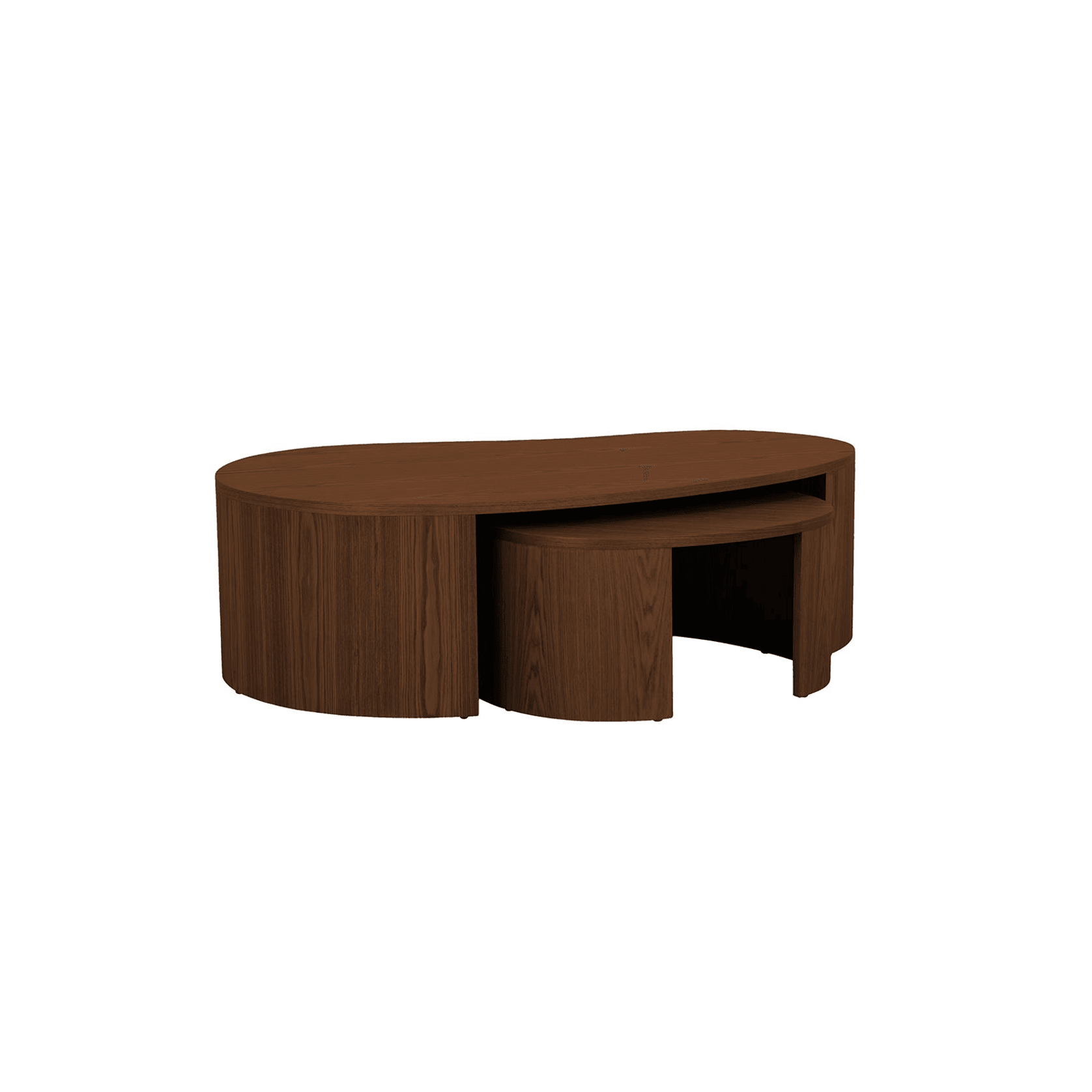 Oberon Curve Nest of 2 Coffee Tables gallery detail image