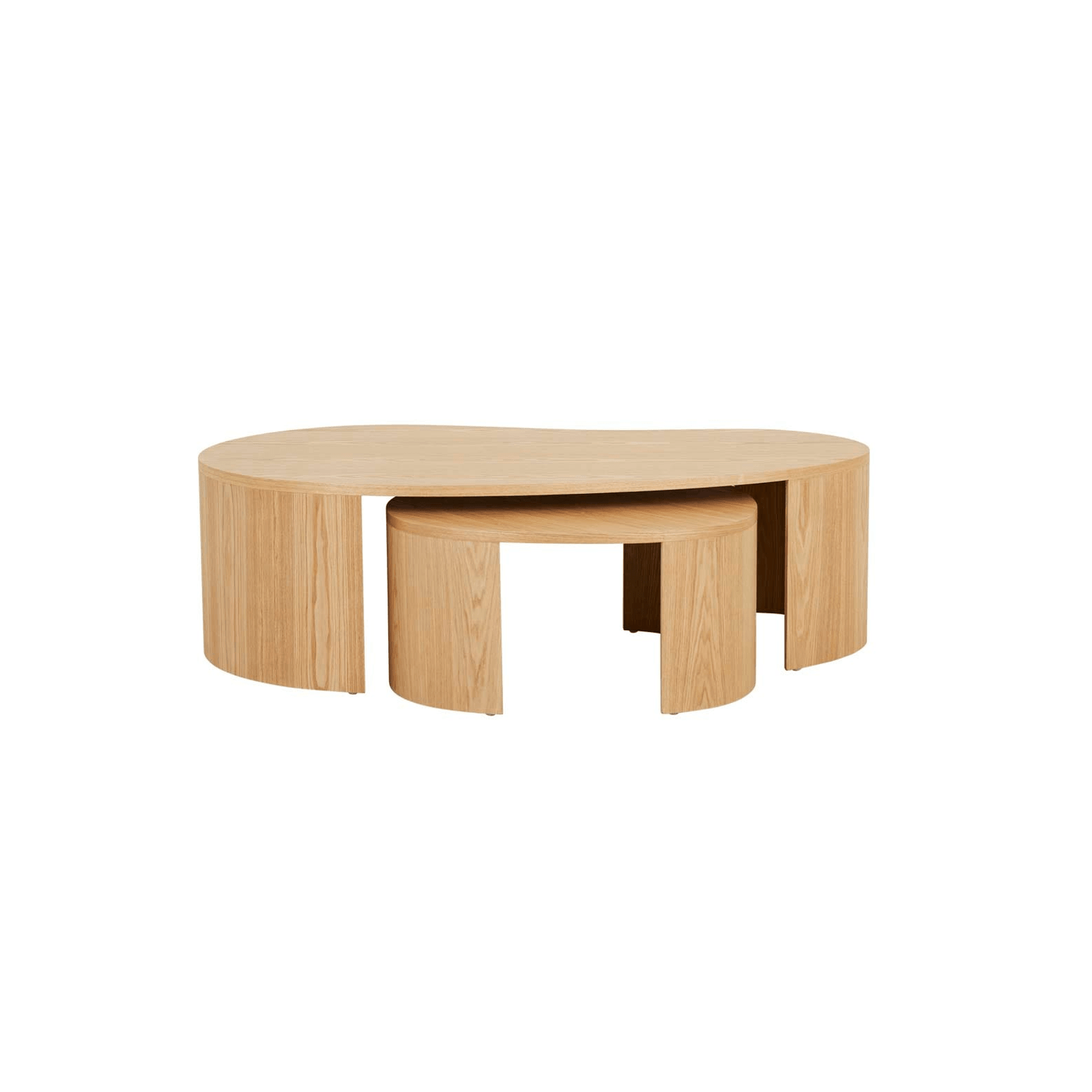 Oberon Curve Nest of 2 Coffee Tables gallery detail image