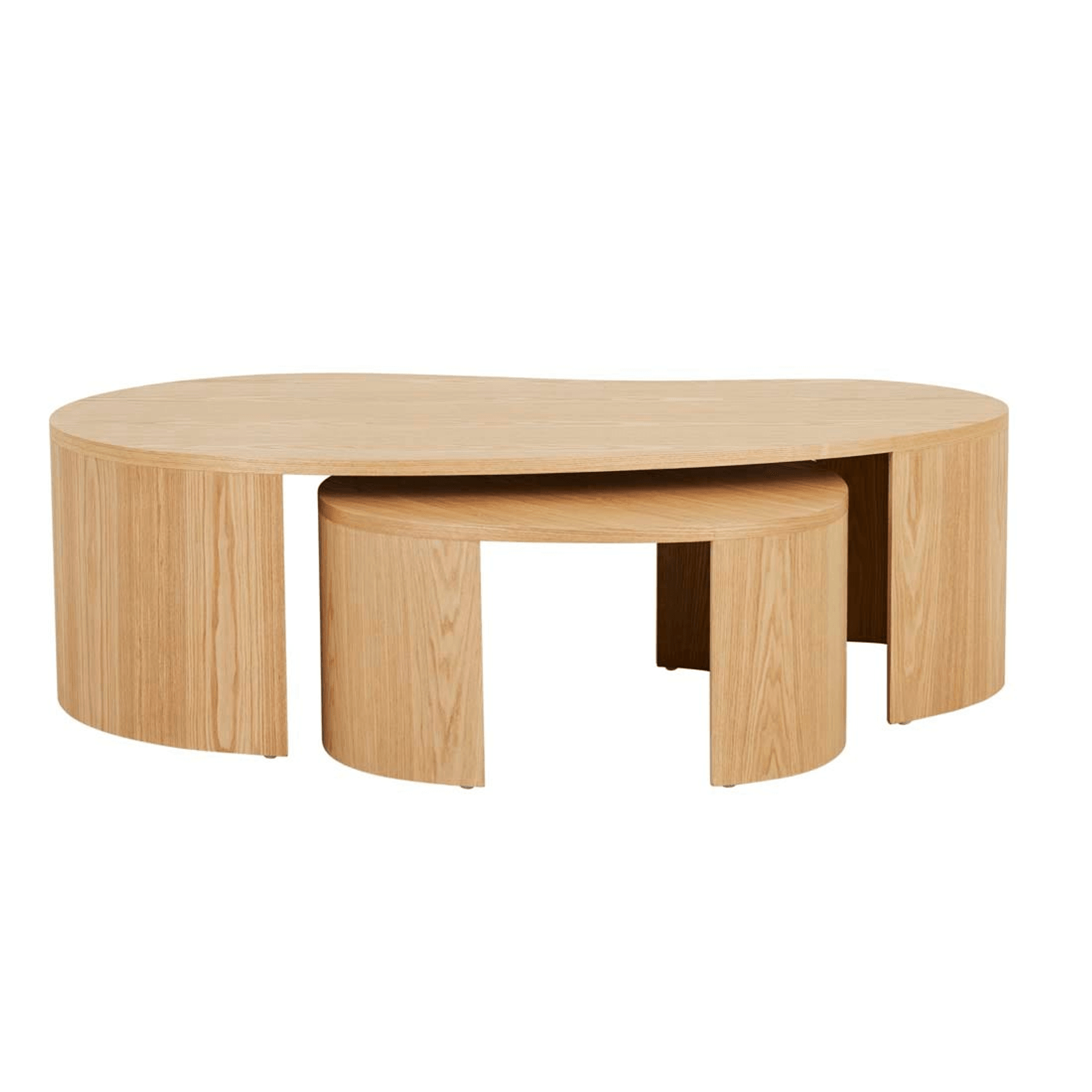 Oberon Curve Nest of 2 Coffee Tables gallery detail image