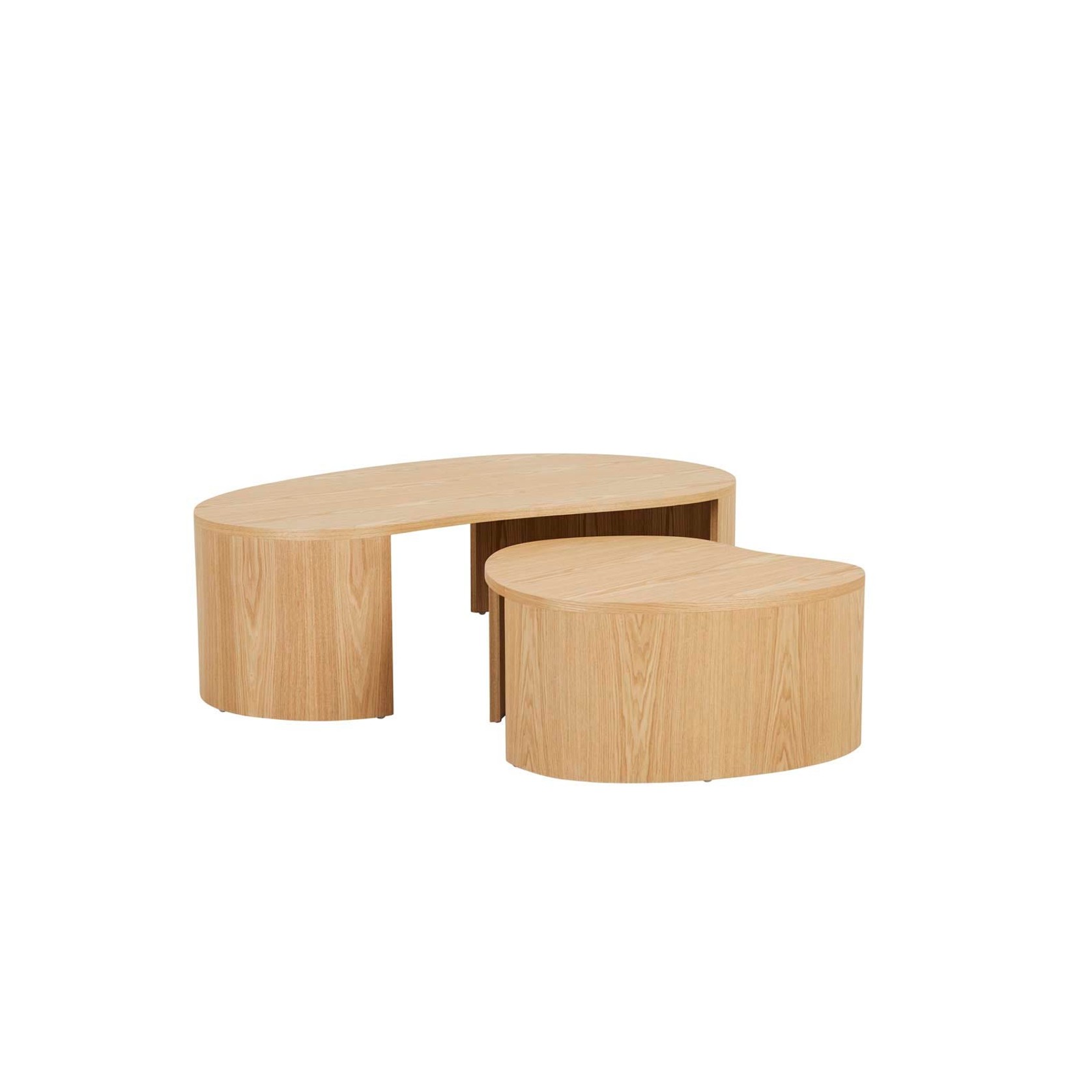 Oberon Curve Nest of 2 Coffee Tables gallery detail image