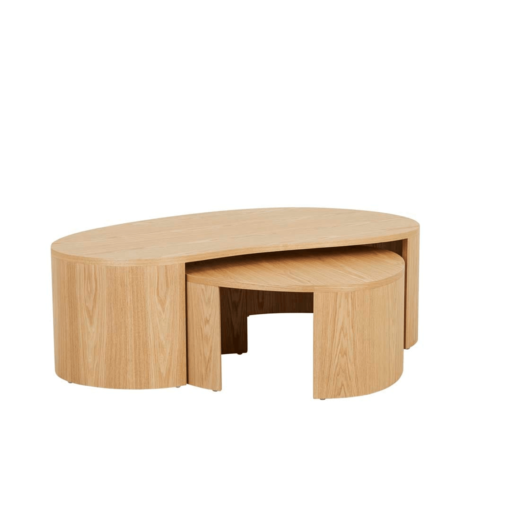 Oberon Curve Nest of 2 Coffee Tables gallery detail image