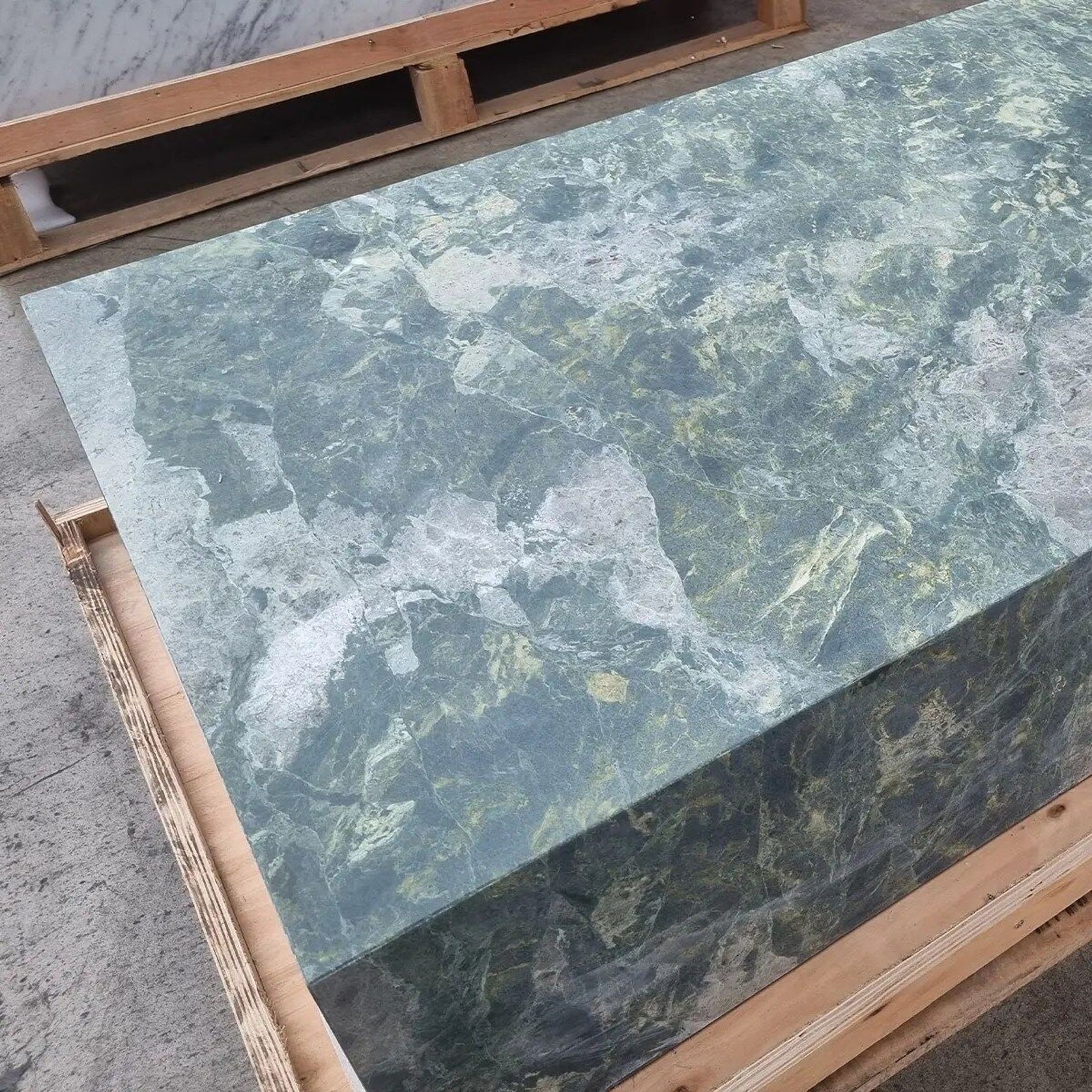 Block Coffee Table-Green Marble | Natural Stone Co. gallery detail image