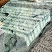 Block Coffee Table/Twill Green Marble | Natural Stone Co. gallery detail image