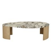 Oberon Curve Marble Coffee Table gallery detail image