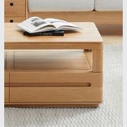 Manchester Natural Solid Oak Coffee Table gallery detail image