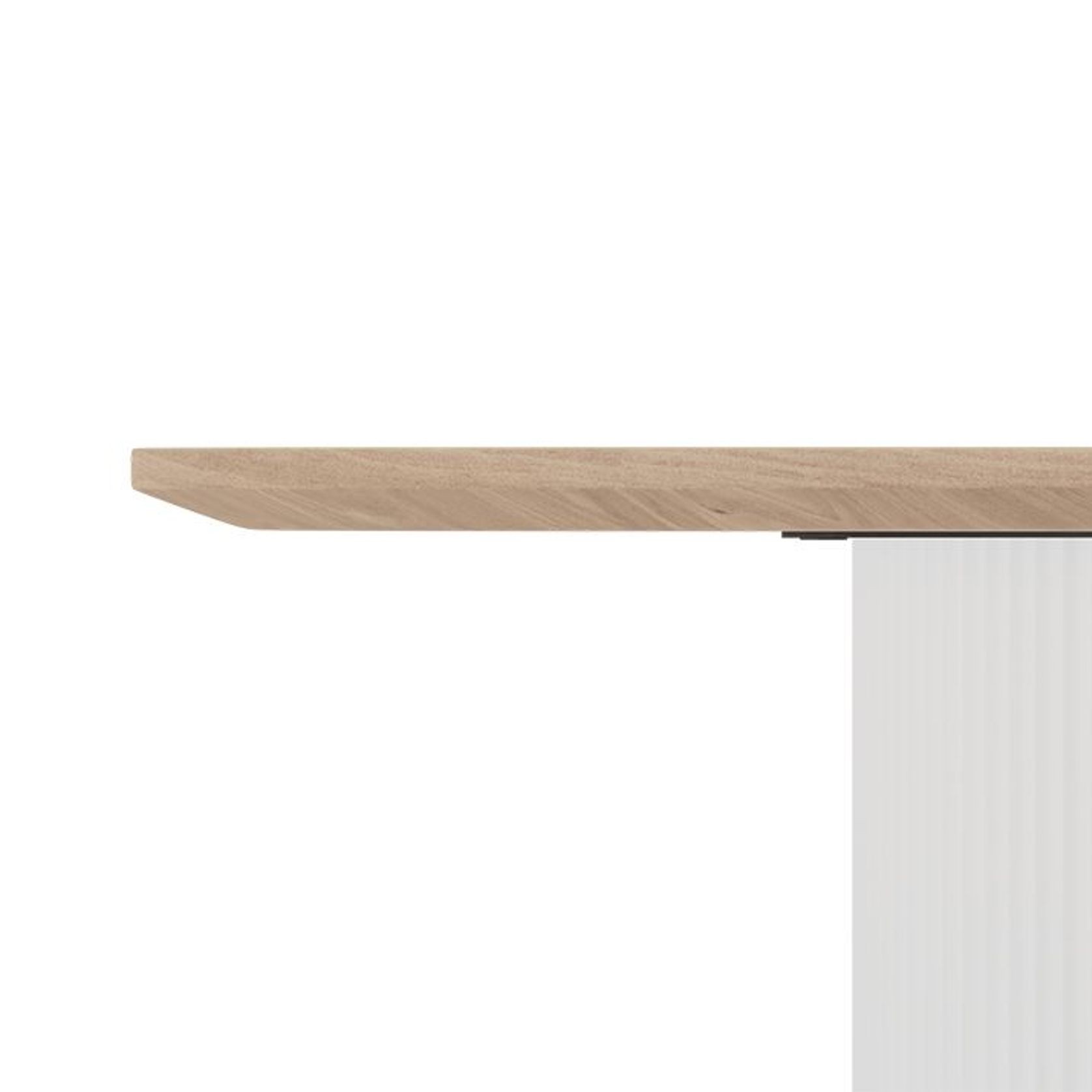 Mimi Coffee Table - White - Natural gallery detail image