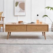 Oslo Natural Solid Oak Coffee Table Design 2 gallery detail image