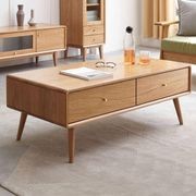 Oslo Natural Solid Oak Coffee Table Design 2 gallery detail image