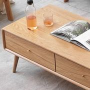 Oslo Natural Solid Oak Coffee Table Design 2 gallery detail image