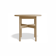 Nordica Side Table - Round Solid Oak 50 diam gallery detail image