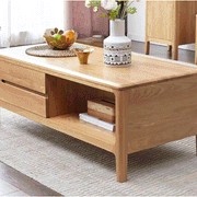 Seattle Natural Solid Oak Coffee Table gallery detail image