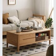 Seattle Natural Solid Oak Coffee Table gallery detail image