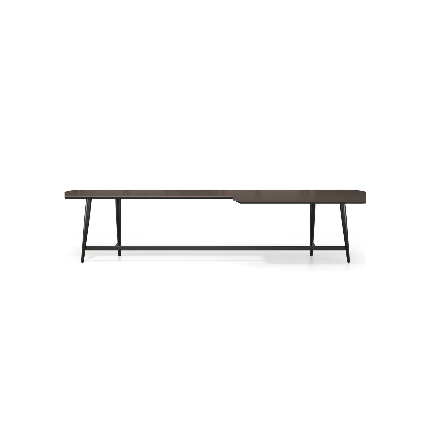 Octet L-shaped Cocktail Table - lacquered MDF top gallery detail image