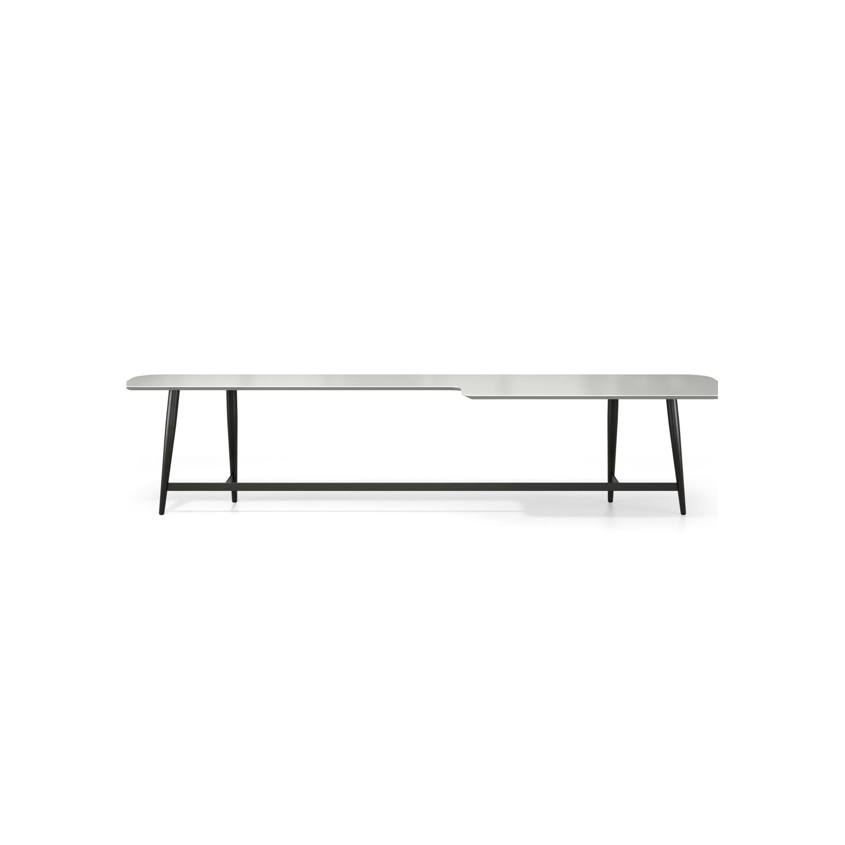 Octet L-shaped Cocktail Table - lacquered MDF top gallery detail image