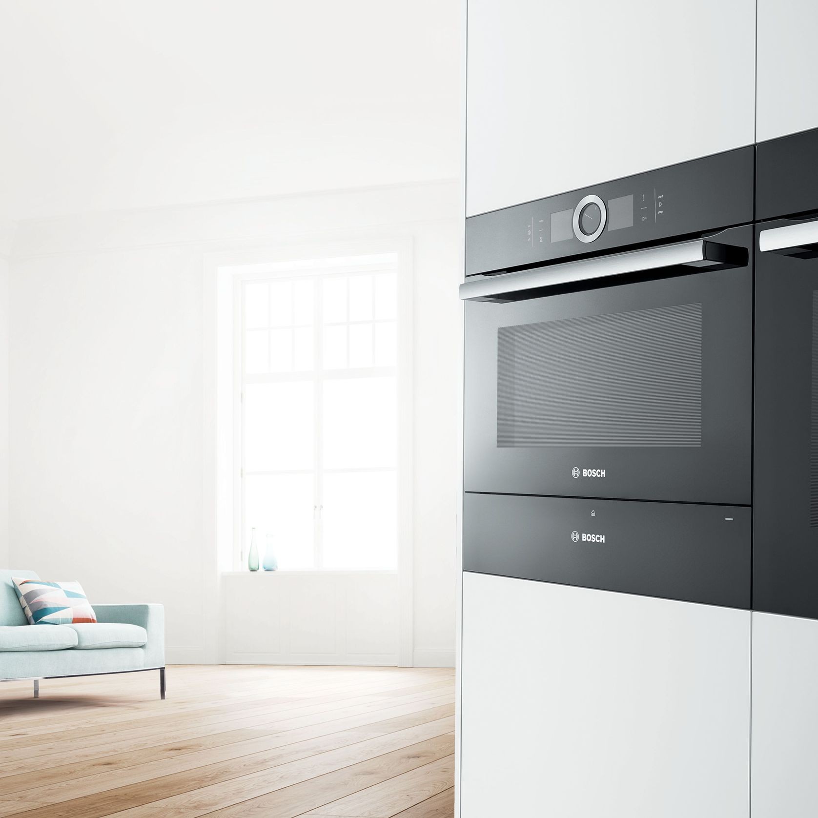 BOSCH Builtin Compact Oven with Microwave Function ArchiPro NZ