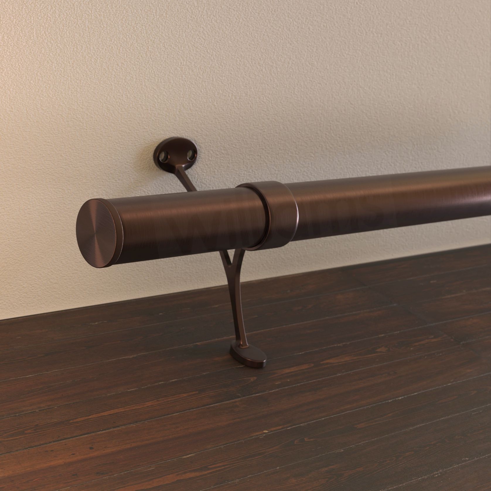 Premium Bar Foot Rail Kit | Flush End Cap gallery detail image