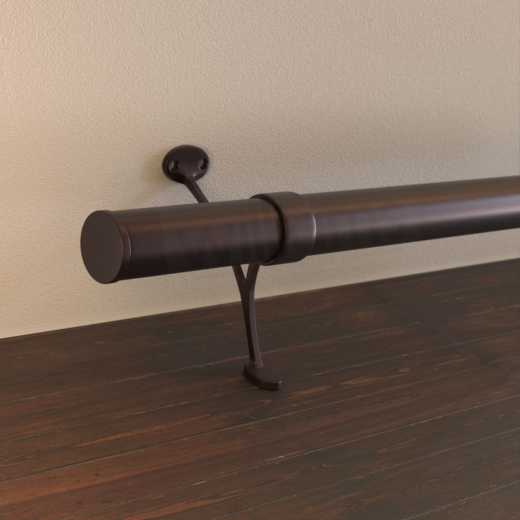 Premium Bar Foot Rail Kit | Flush End Cap gallery detail image