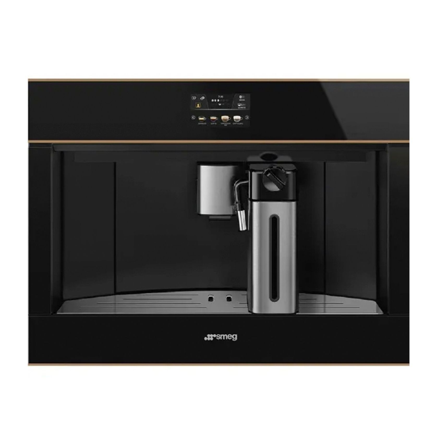 Smeg Dolce Stil Novo Built-in Coffee Machine - Black gallery detail image