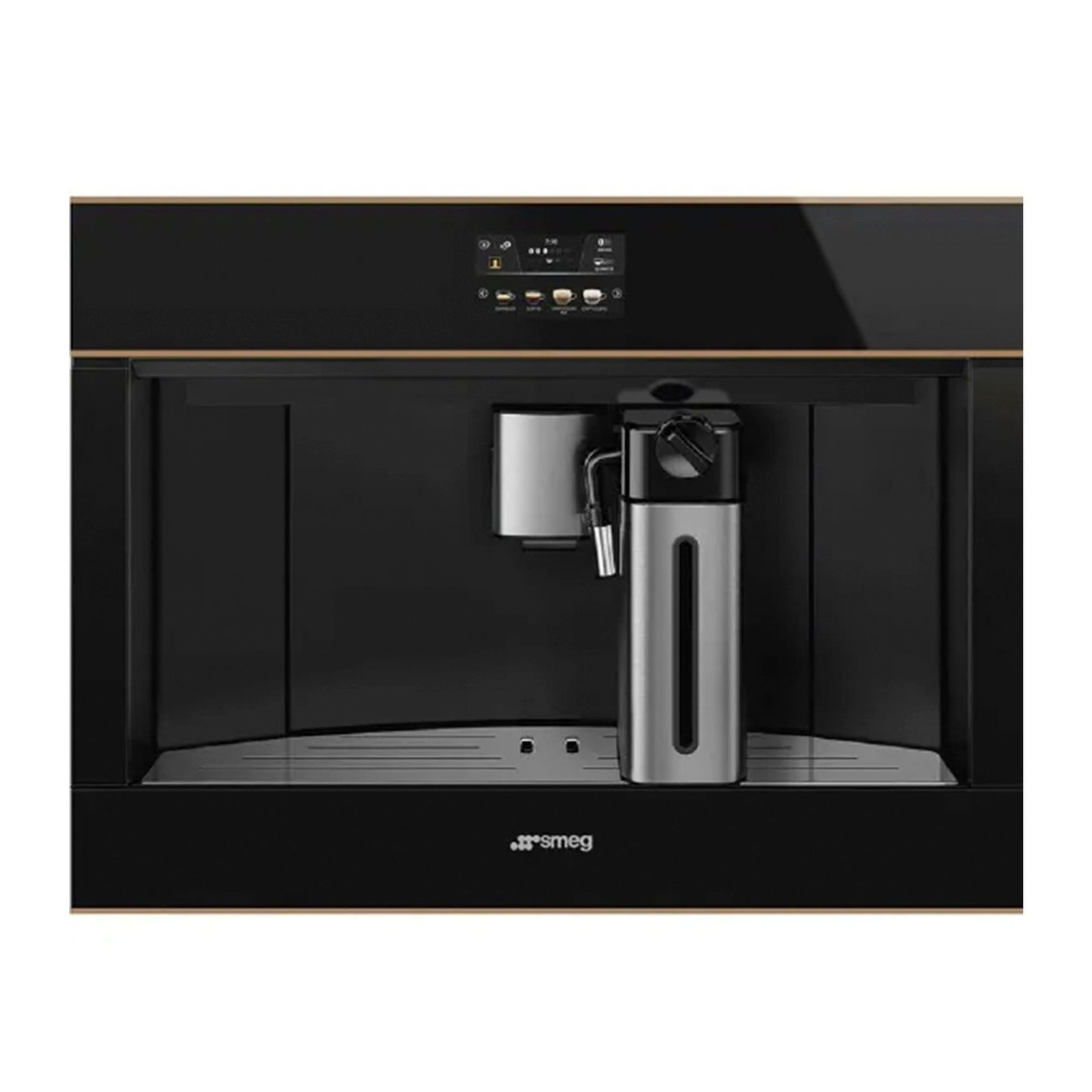 Smeg Dolce Stil Novo Built-in Coffee Machine - Black gallery detail image