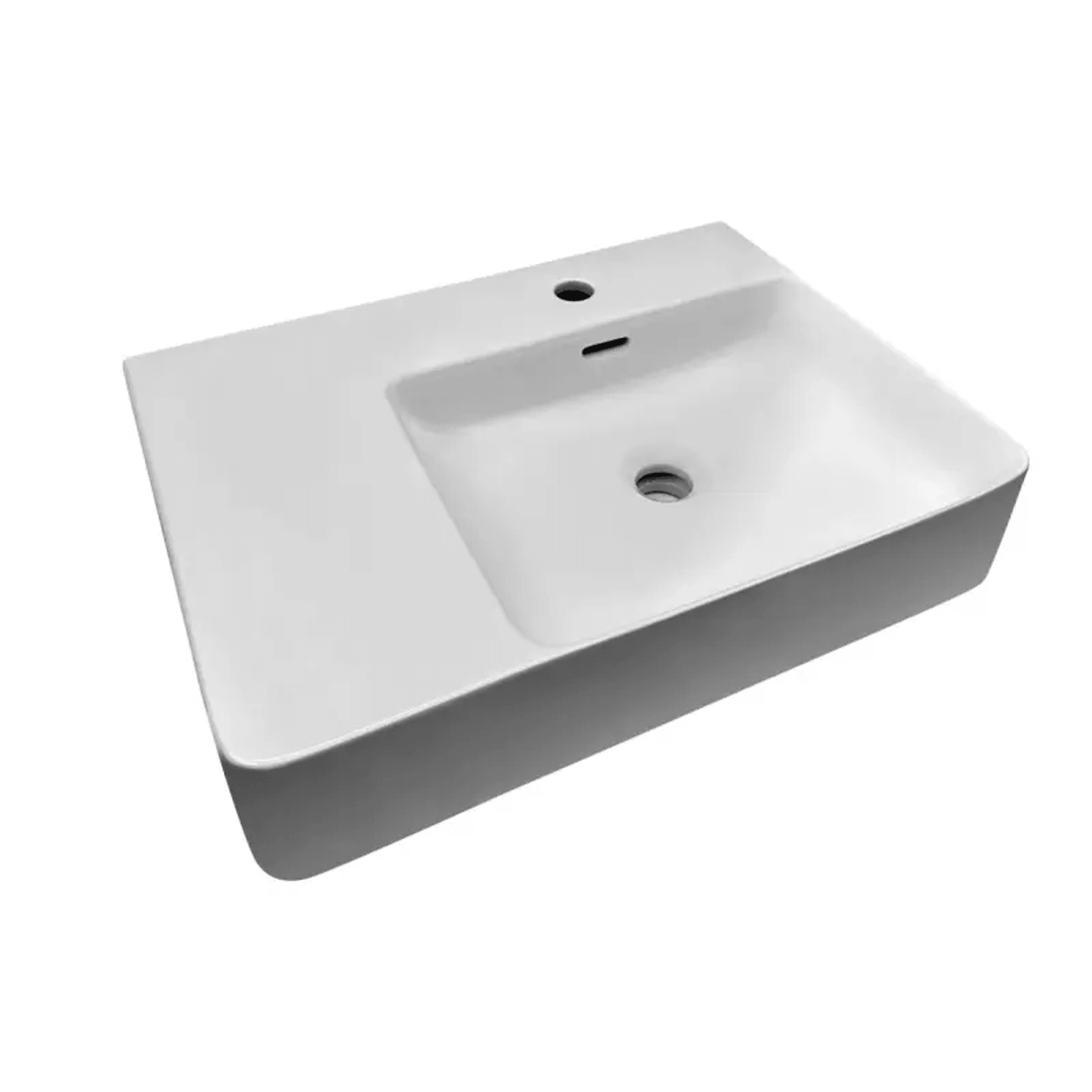 Glide Care Wall Hung Ceramic Basing Right Hand Bowl gallery detail image