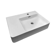 Glide Care Wall Hung Ceramic Basing Right Hand Bowl gallery detail image