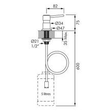 Delabie Distravision Basin Mounted Soap Dispenser gallery detail image