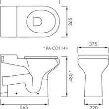 RAK Compact Accessible Wall Faced Toilet Pan gallery detail image