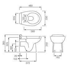 RAK Junior Wall Faced Toilet Pan gallery detail image